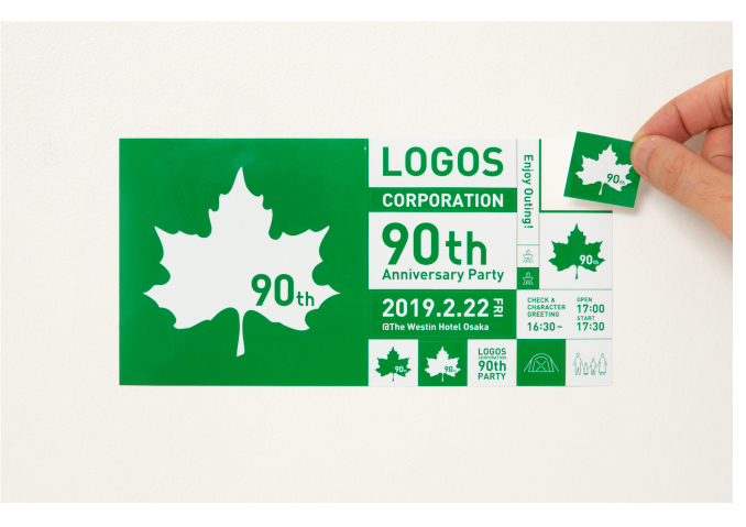 LOGOS 90th Anniversary Party Sticker